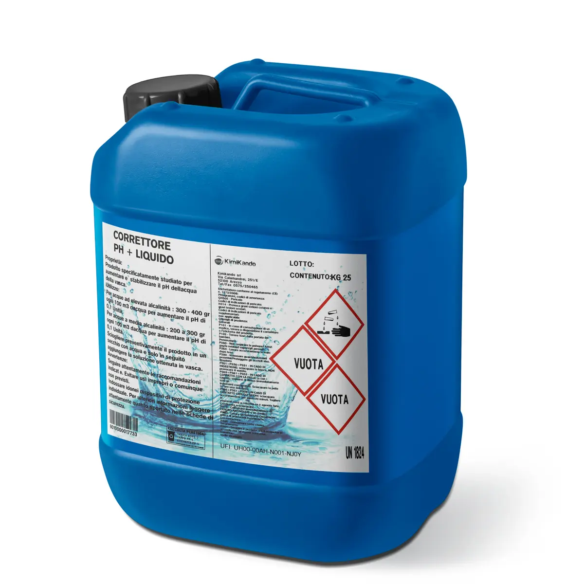 Correttore pH+ (Plus) Liquido 25 kg