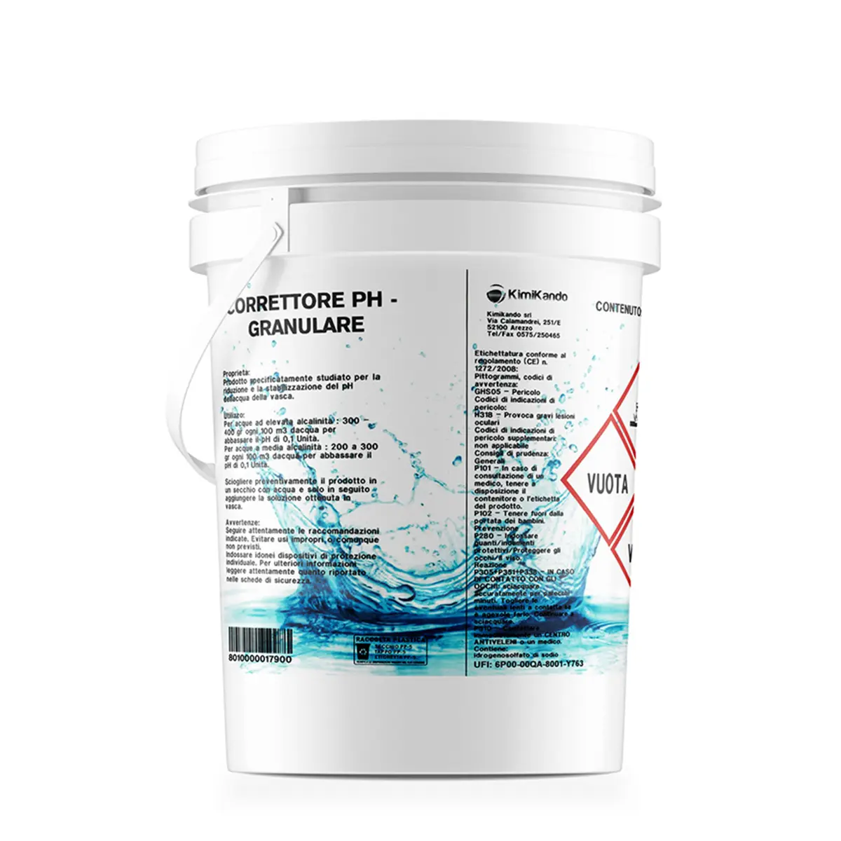 Correttore pH- (Meno) Granulare 25 kg Correttore pH- (Meno) Granulare 25 kg