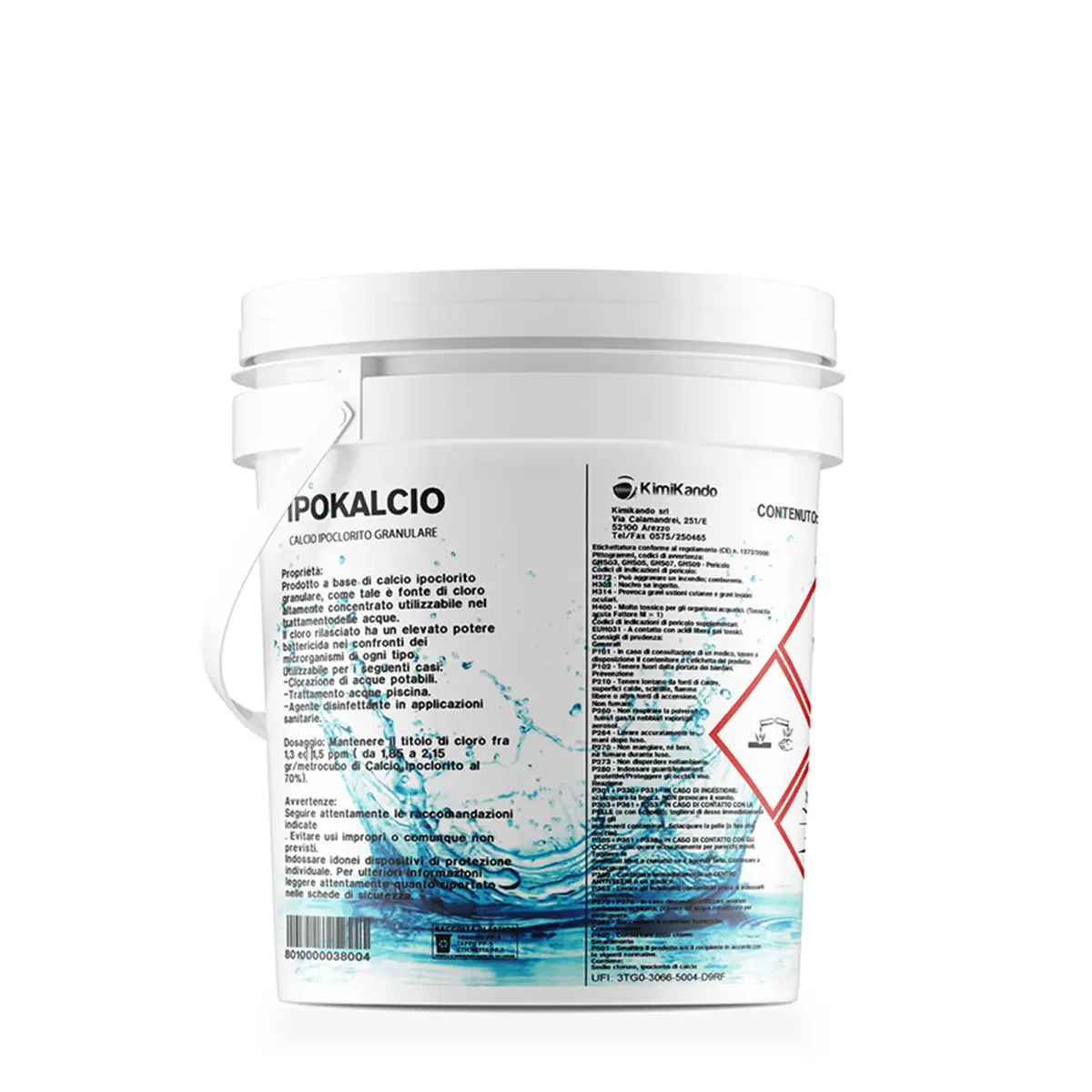 Ipokalcio Granulare 10 kg Ipoclorito di calcio granulare 70% Ipokalcio Granulare 10 kg Ipoclorito di calcio granulare 70%