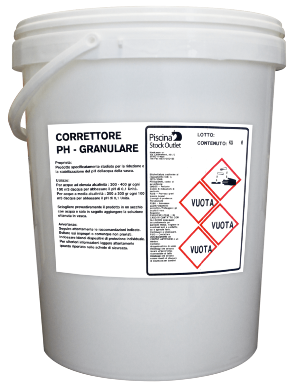 Correttore pH- (Meno) Granulare 25kg