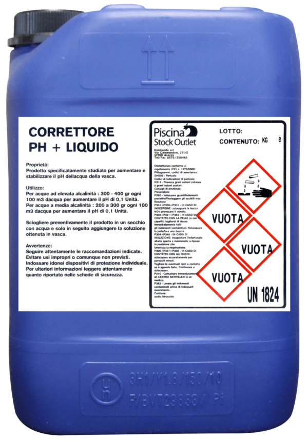 Correttore pH+ (Plus) Liquido 10kg