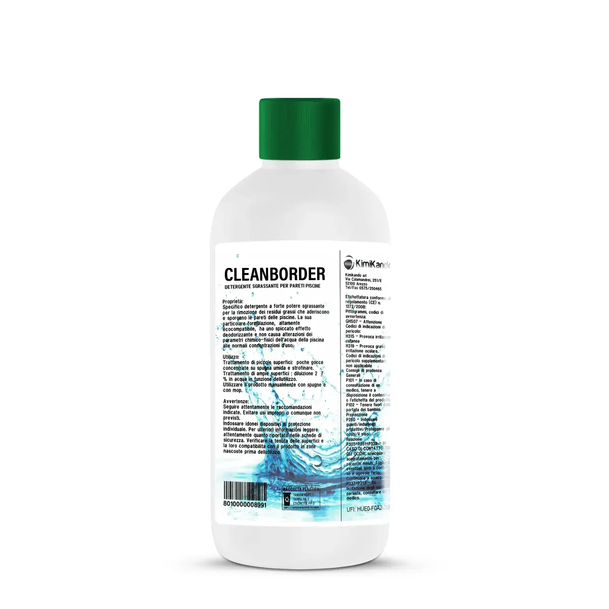 Cleanborder 1 kg Detergente sgrassante per pareti piscina Cleanborder 1 kg Detergente sgrassante per pareti piscina