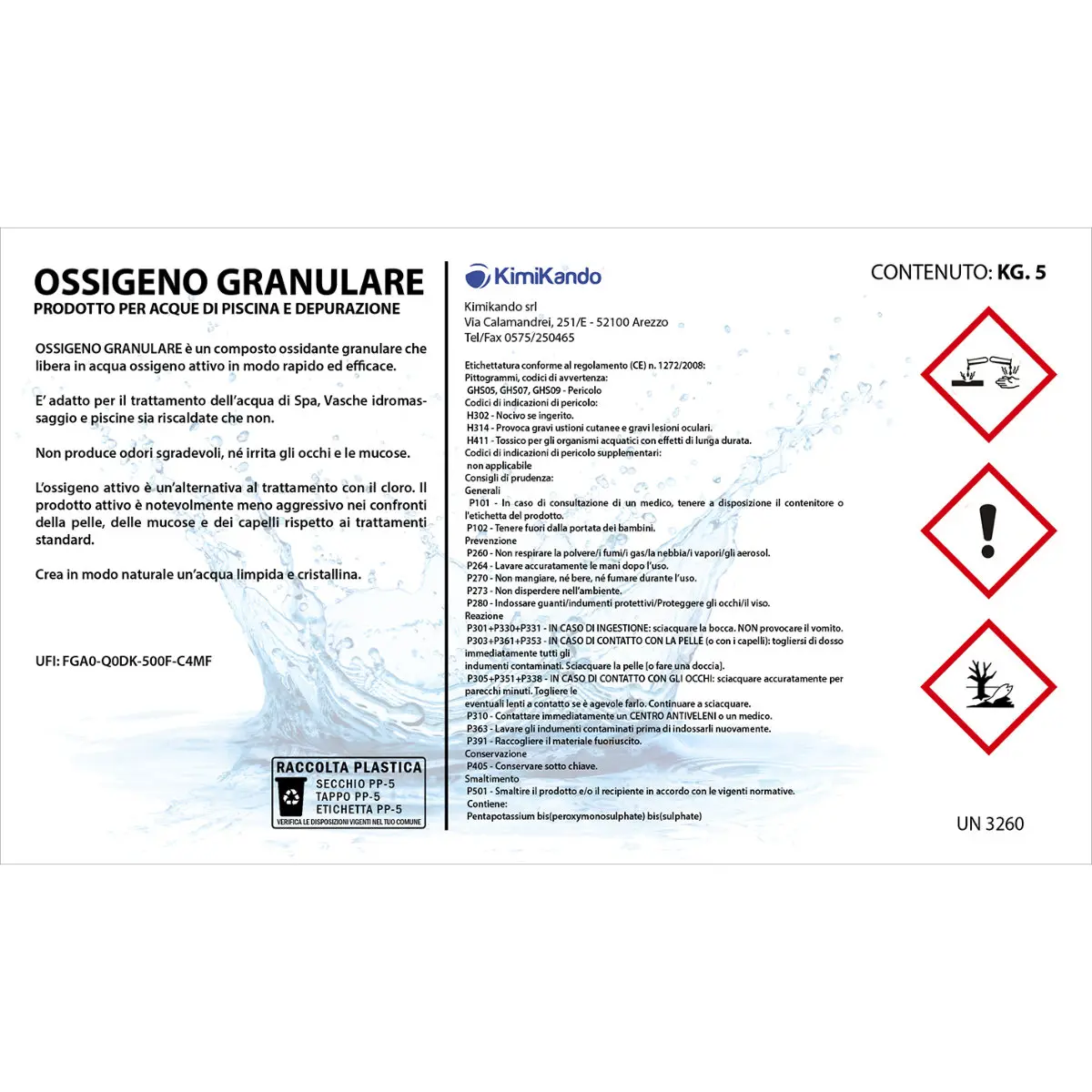 Ossigeno Granulare 5 Kg