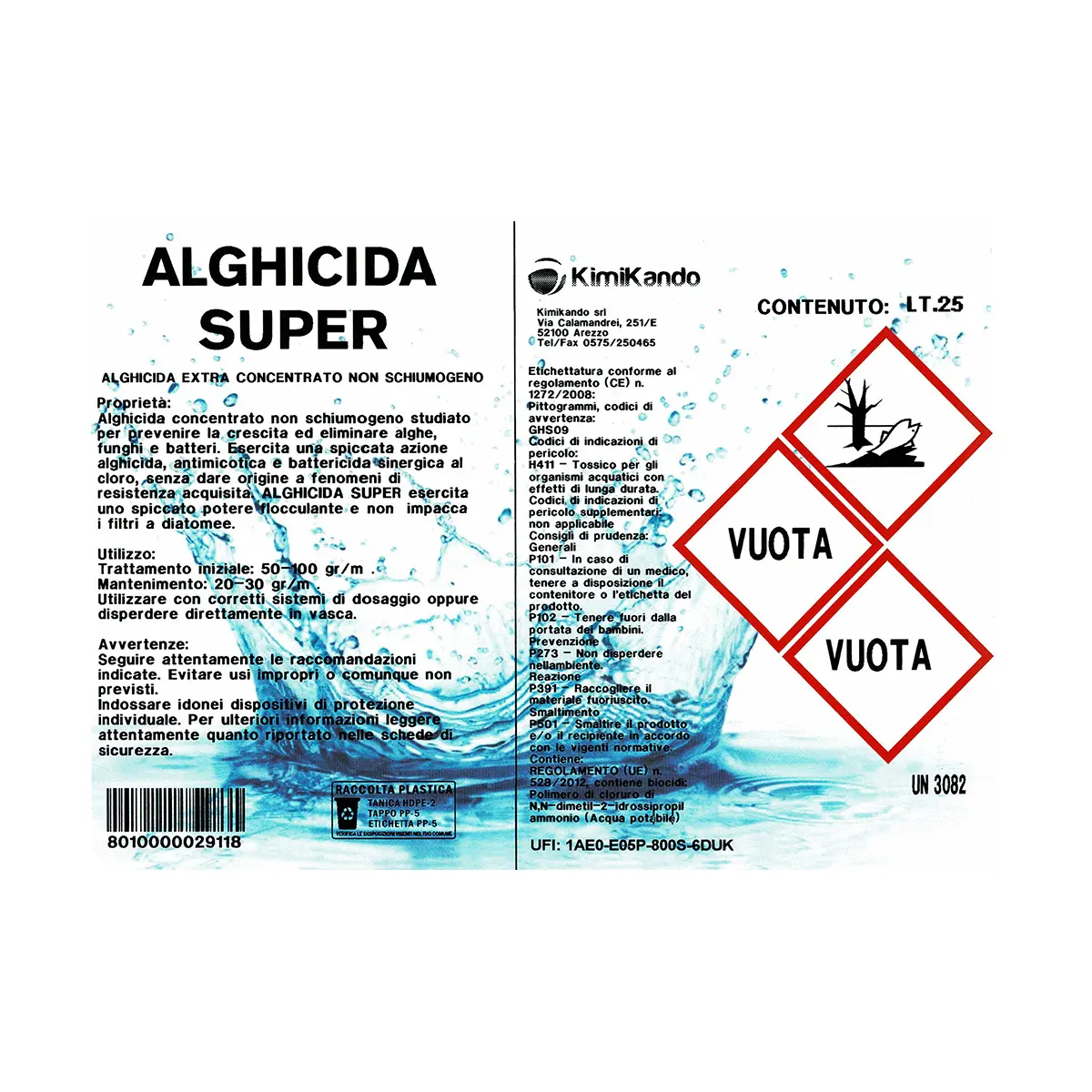 Alghicida Super 25 litri Alghicida Super 25 litri