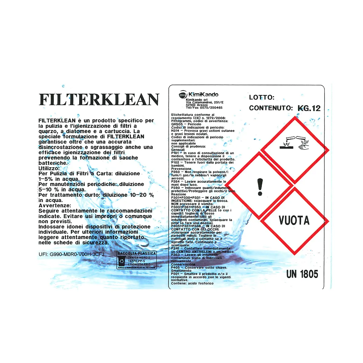 Filterklean 12 kg