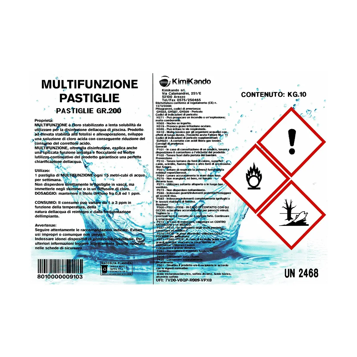 Pastiglie Multifunzione 10 kg