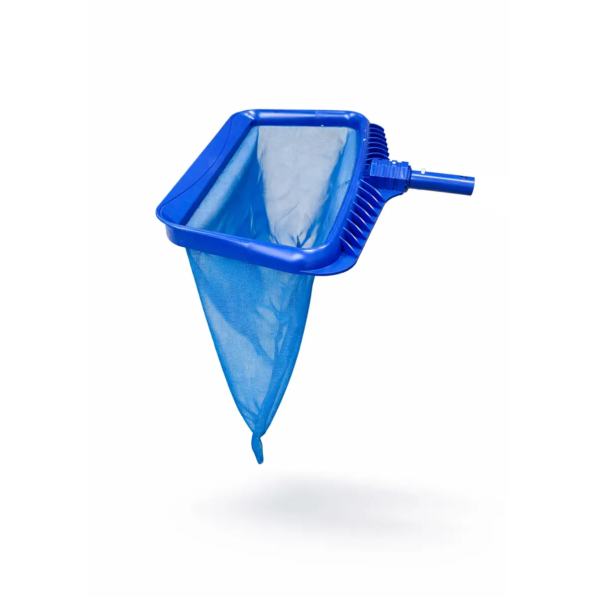 Retino di fondo a clip 1 Retino a sacco per piscina con telaio blu rigido e rete profonda, con attacco per prolunga telescopica