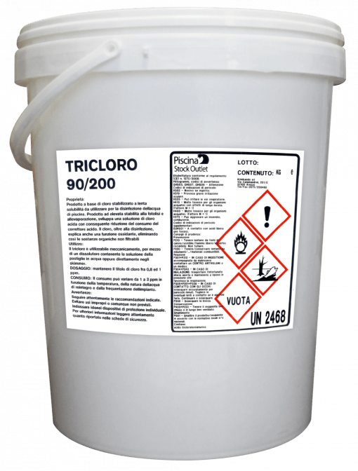 Tricloro 90/200 10 kg Pastiglie 200 g