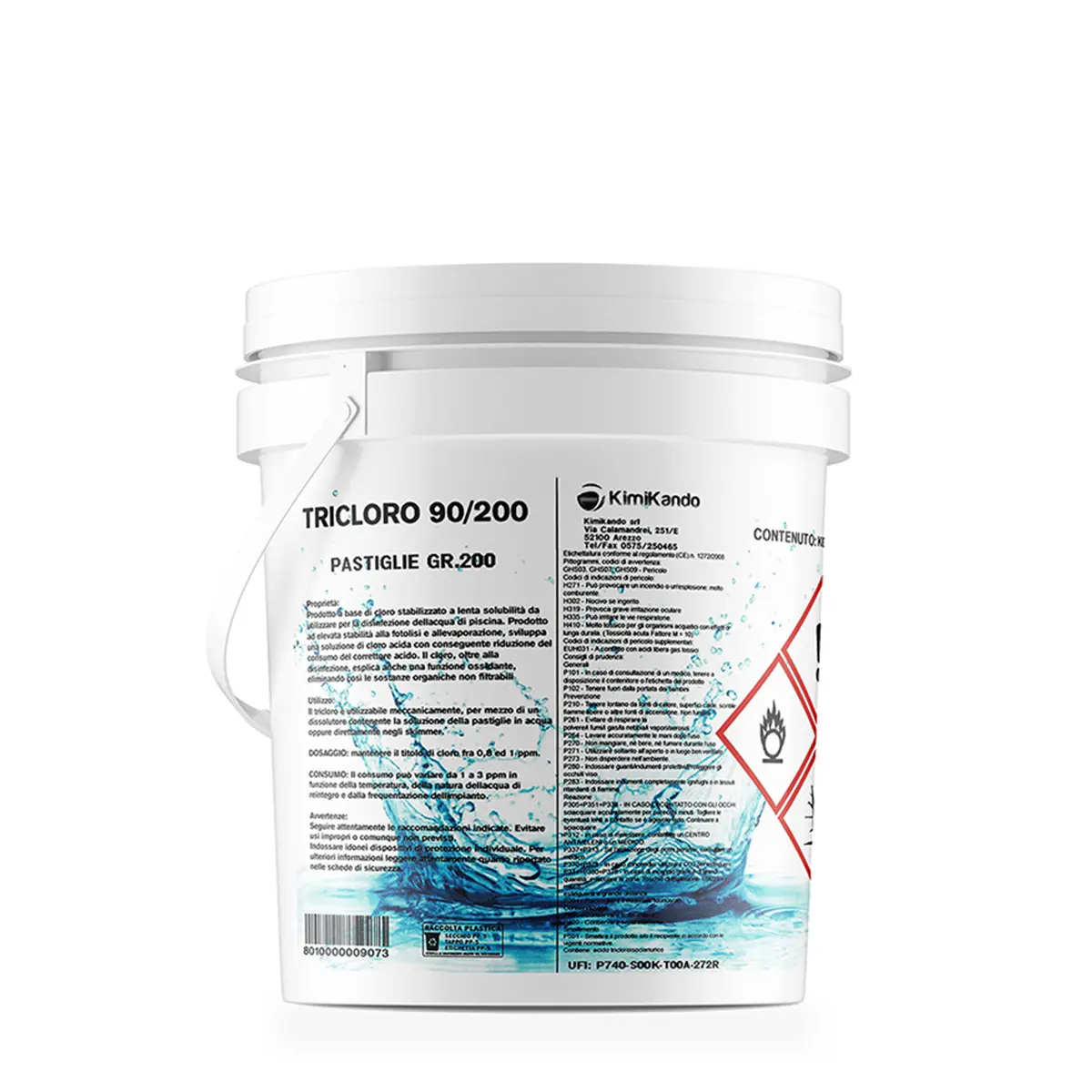 Tricloro 90/200 10 kg Pastiglie 200 g Tricloro 90/200 10 kg Pastiglie 200 g
