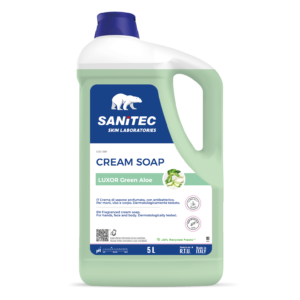 Sanitec Cream soap luxor green aloe 5 kg