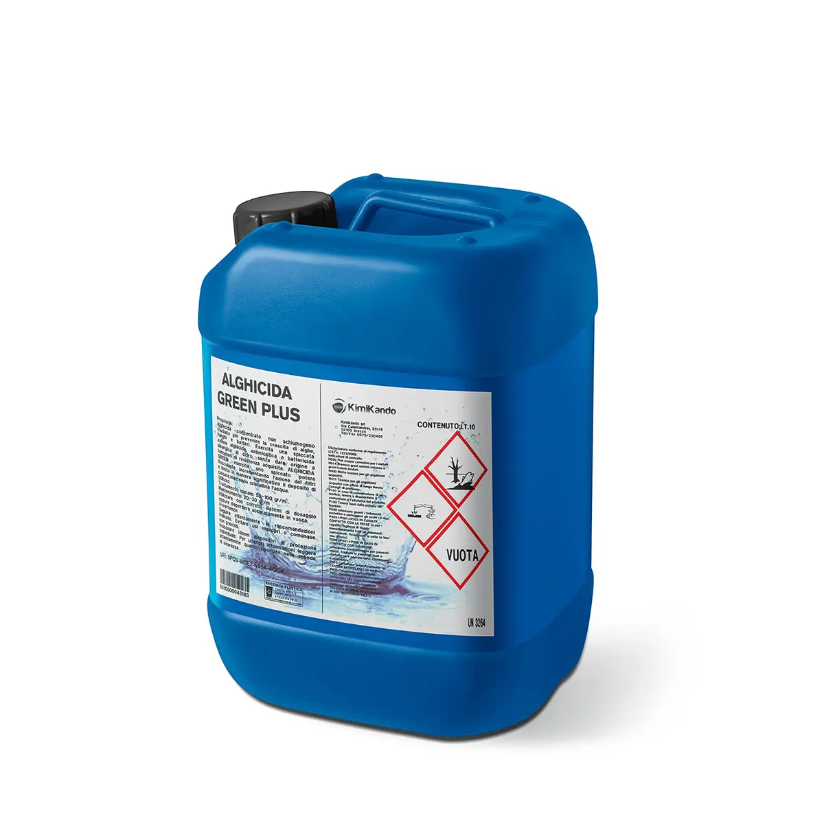 Alghicida Green Plus Multifunzione 10 kg previene ed elimina le alghe