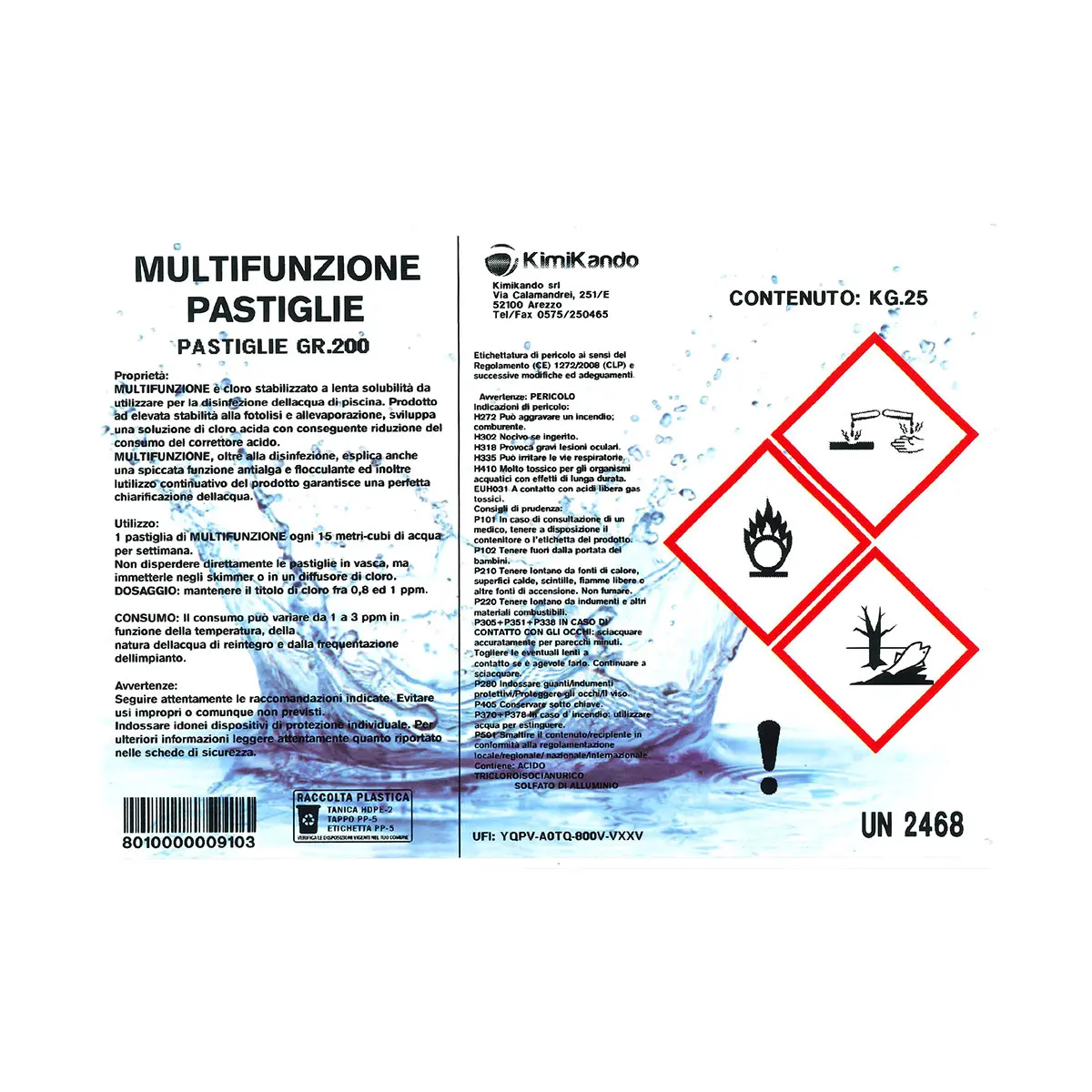 Pastiglie Multifunzione 25 kg