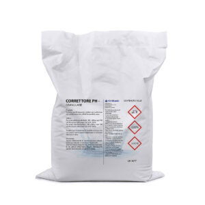 Sacco da 25 kg di Correttore pH- Granulare KimiKando, sodio bisolfato per abbassare il pH dell'acqua della piscina