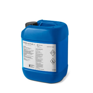 Tanica blu da 10 kg di Oxigen Active 3 KimiKando, ossigeno tripla azione liquido per piscine