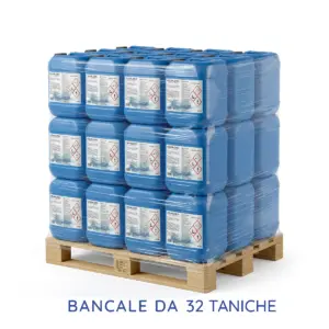 Liquikloro Cloro Liquido Concentrato - Sol. Ipoclorito di Sodio 14/15% 25 kg x 32 taniche (bancale)